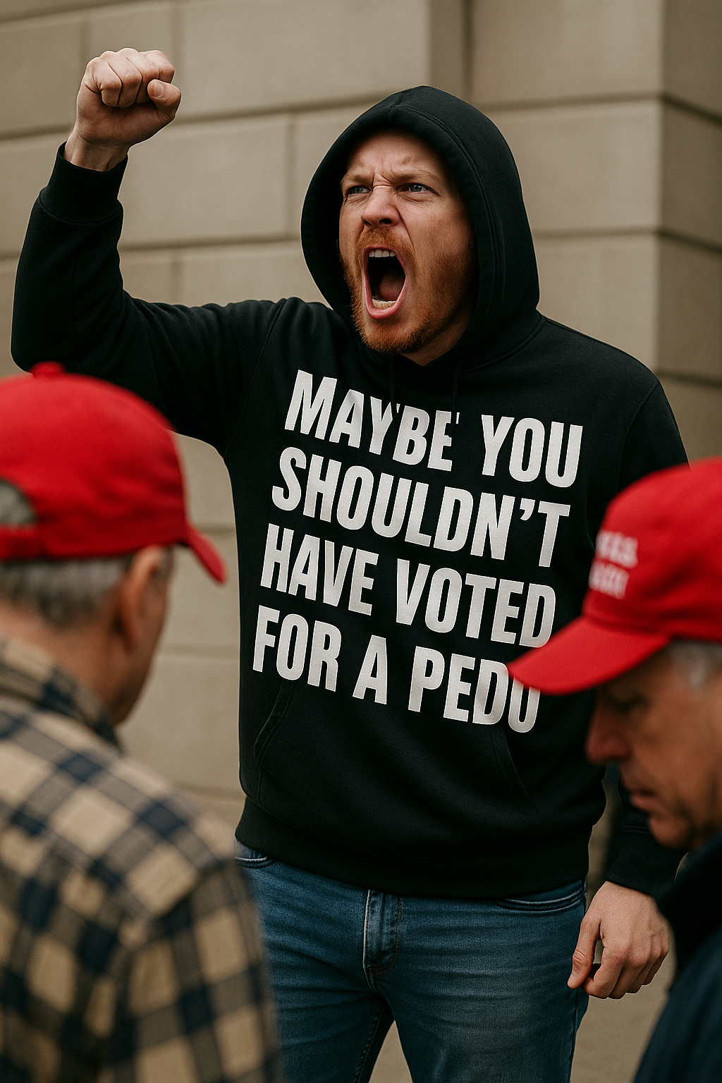 Maybe You Shouldn’t Have Voted for a Pedo – Premium Unisex Crewneck T-Shirt