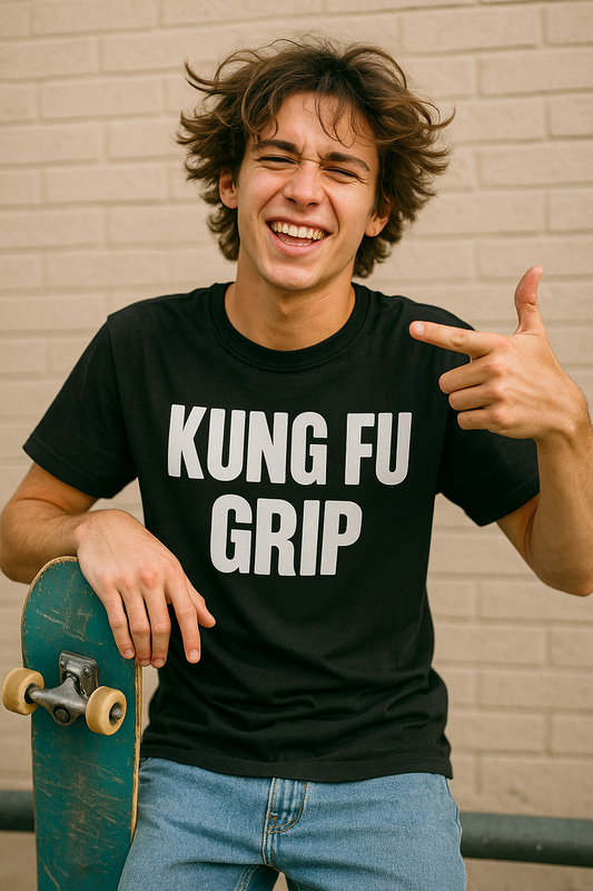 Kung Fu Grip – Premium Unisex Crewneck T-Shirt