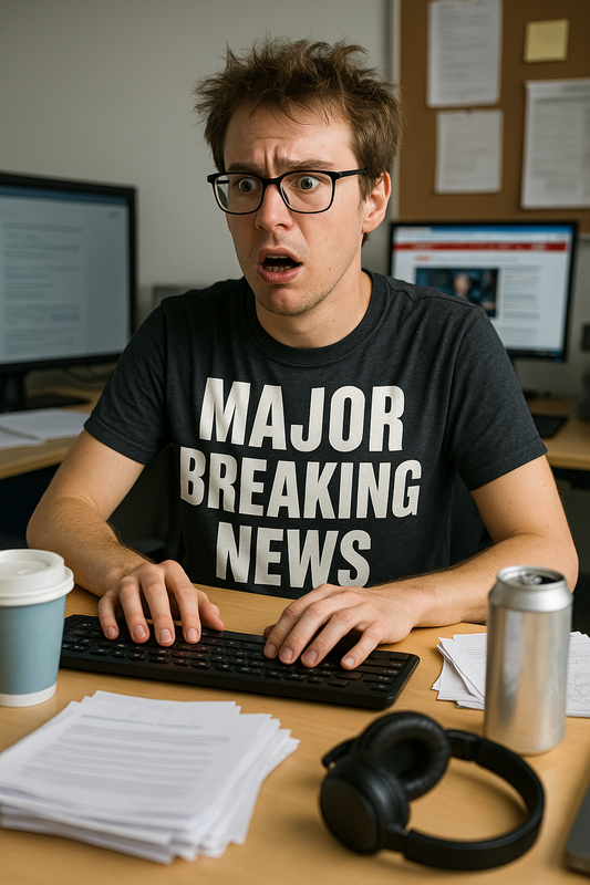 Major Breaking News – Premium Unisex Crewneck T-Shirt