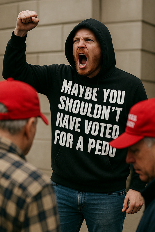 Maybe You Shouldn’t Have Voted for a Pedo – Premium Unisex Crewneck T-Shirt